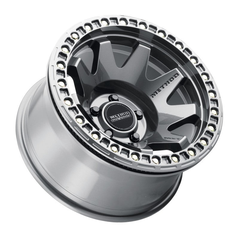 Method MR108 17×9 -44mm Offset 5×5 71.5mm CB Gloss Titanium w/BH-H24125-38 Wheel