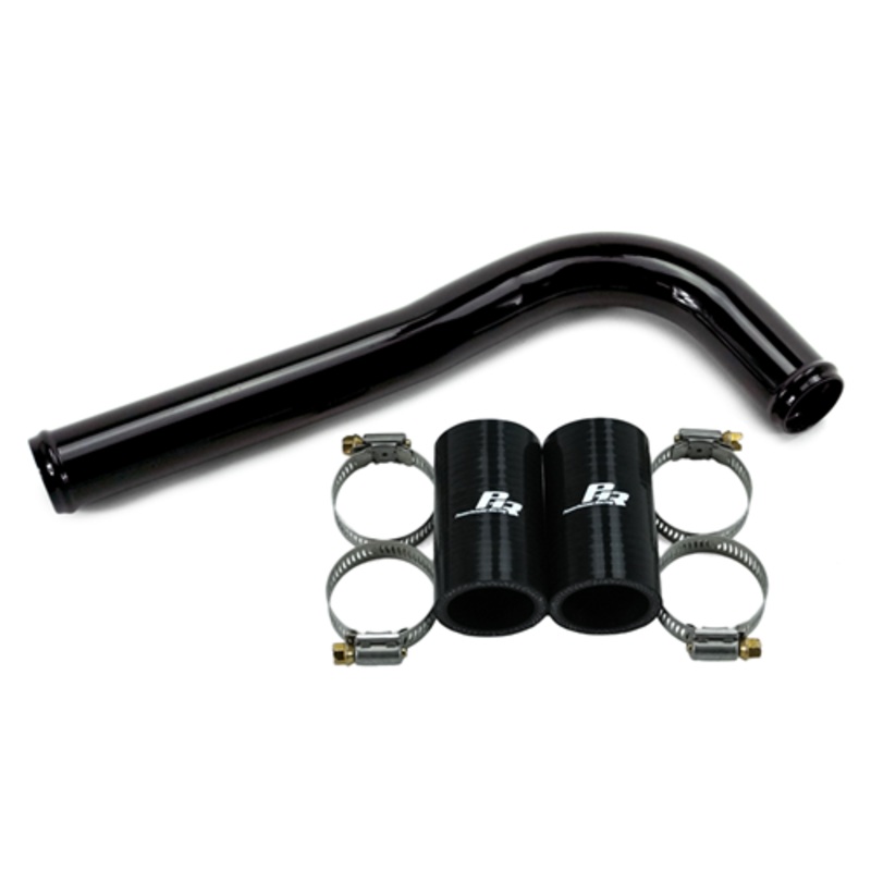 PHR Upper Radiator Pipe, for VVT-i motor, for OEM ARISTO upper waterneck- Gloss black powder coat