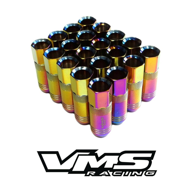 VMS Lug Nuts Extended – Tuner Style Neo Chrome (Steel)
