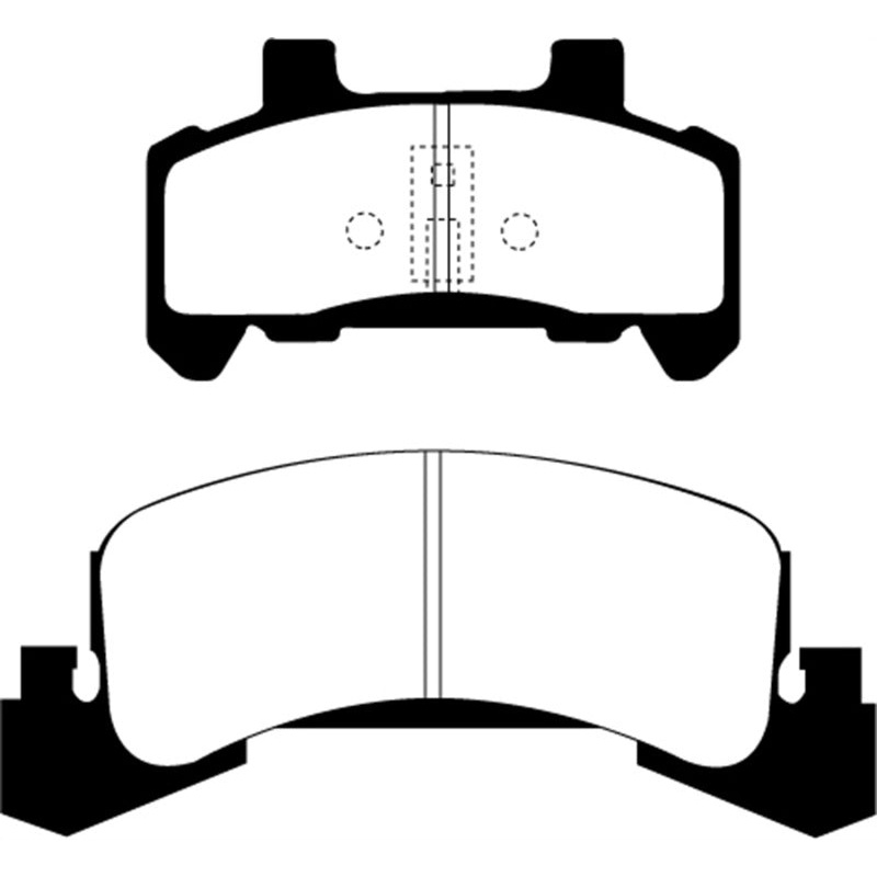 EBC 85-87 Buick Skyhawk 1.8 Turbo Yellowstuff Front Brake Pads