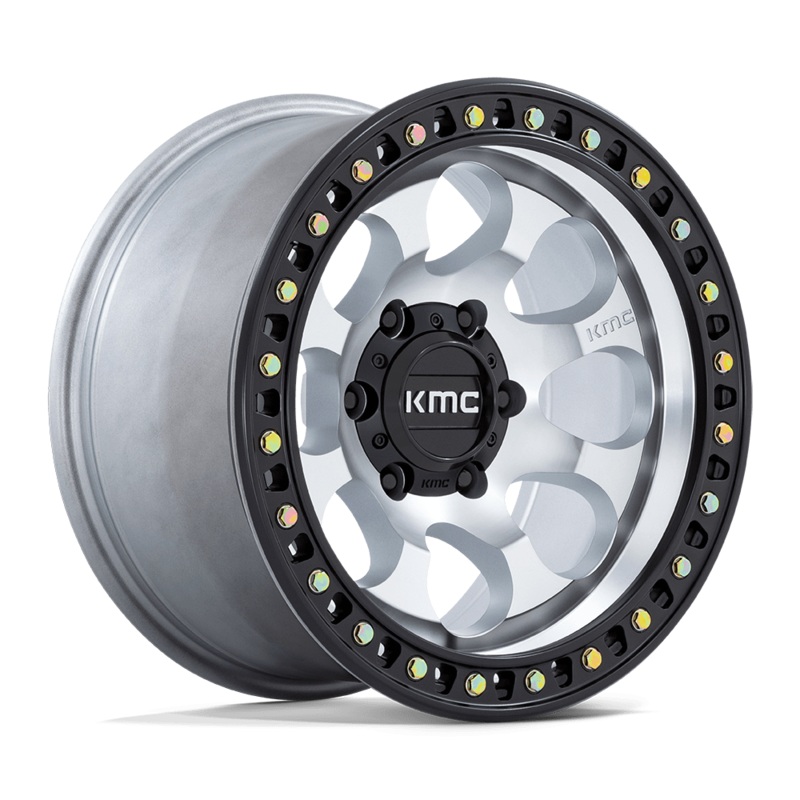 KMC Wheels KM550 Riot SBL 18″ 5×127 Machined With Satin Black Lip