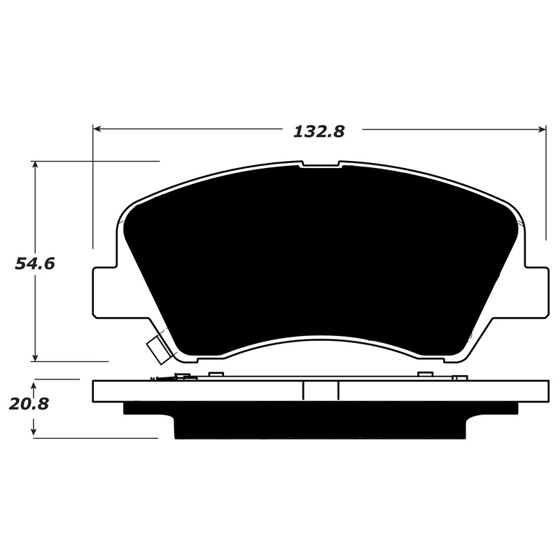 Porterfield Brake Pads for 2016 HYUNDAI ACCENT