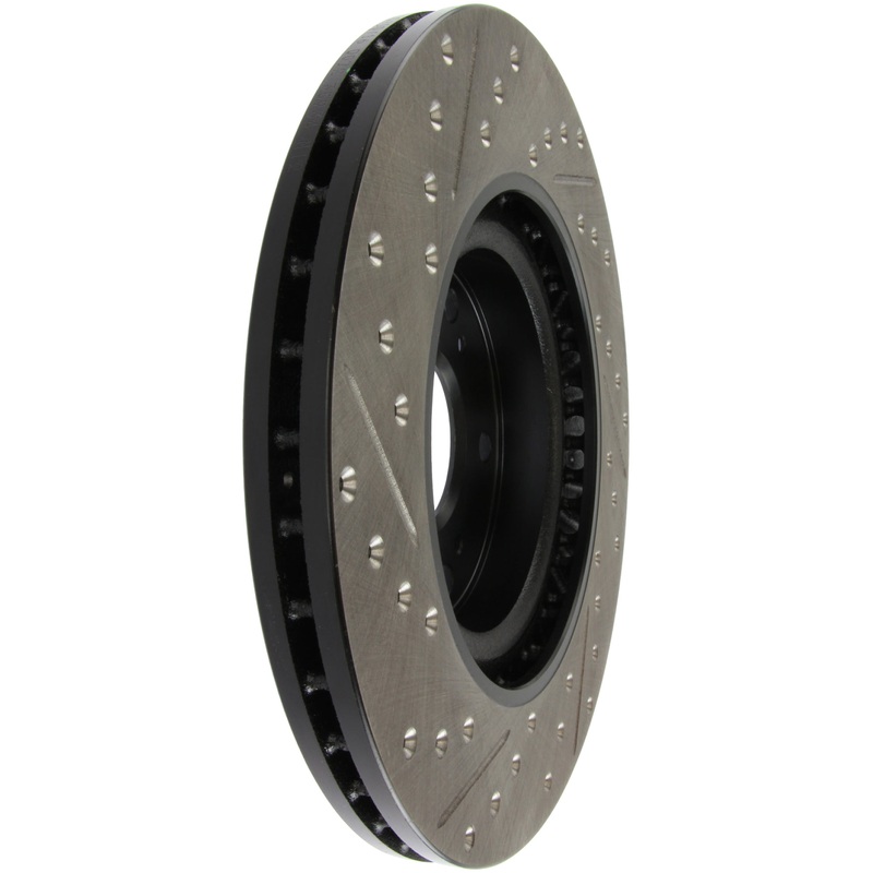 StopTech 02-06 Acura RSX Type S / 06-09 Honda Civic Si Slotted & Drilled Left Front Rotor