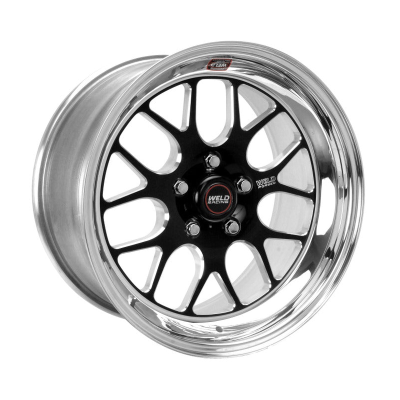 Weld S77 17×10.5 / 5×4.75 BP / 4.9in. BS Black Wheel (Low Pad) – Non-Beadlock