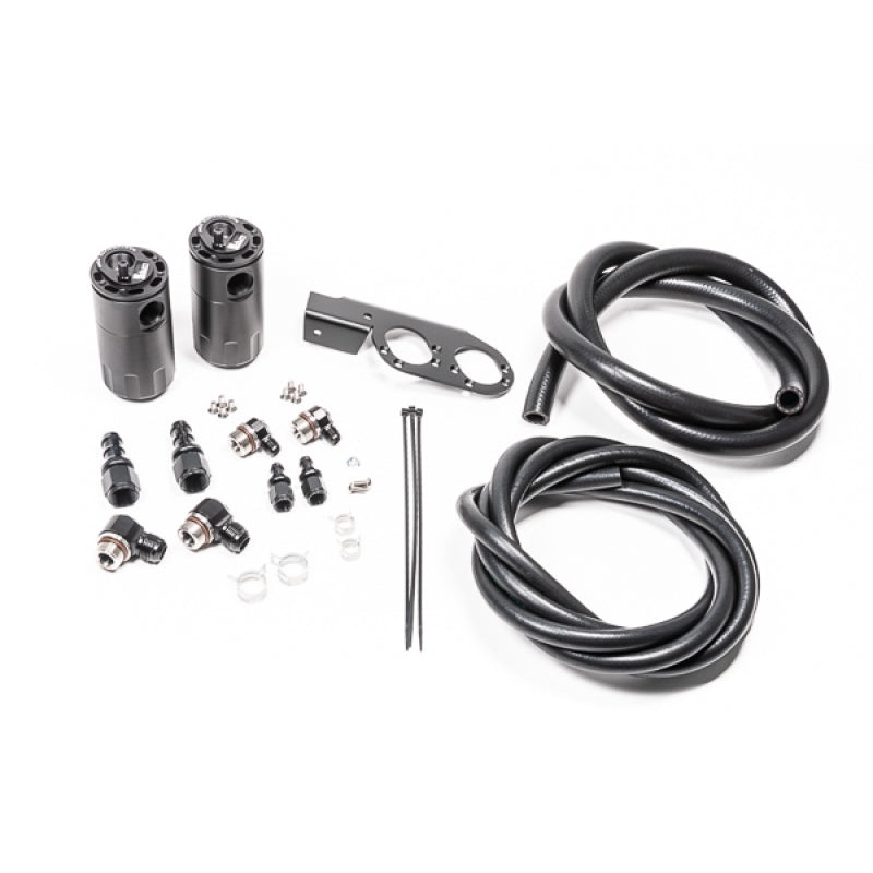 RADIUM ENGINEERING DUAL CATCH CAN KIT, NISSAN Z33 V35, VQ35DE/HR, FLUID LOCK