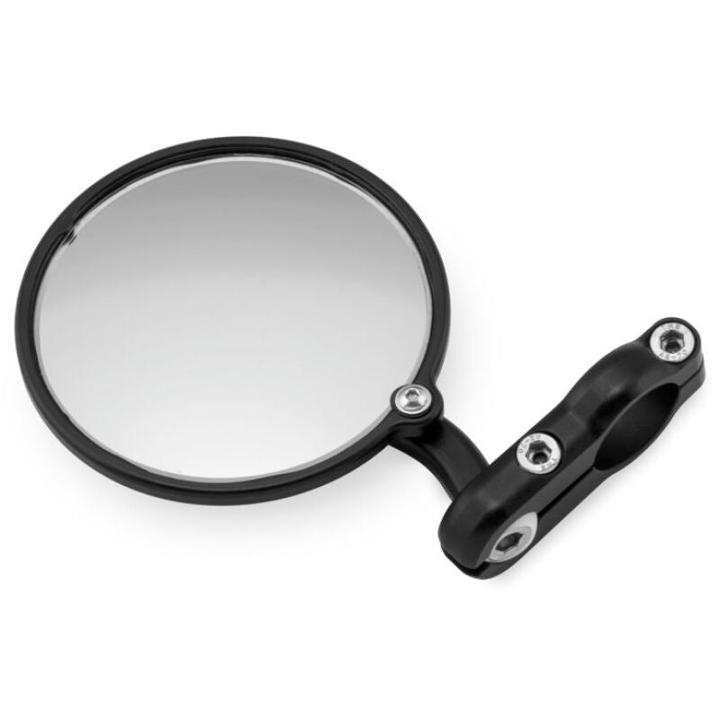 CRG Hindsight EXO Folding 3 in. Round Bar-End Mirror Left – Black