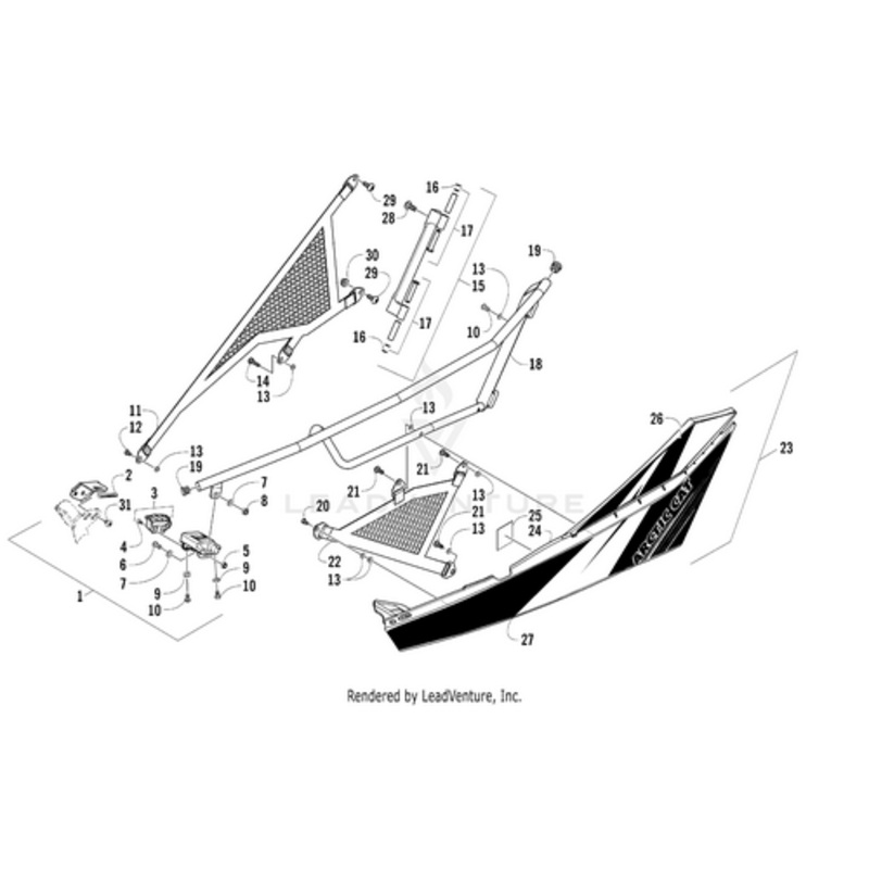 Door Decal – Lower Right by Arctic Cat