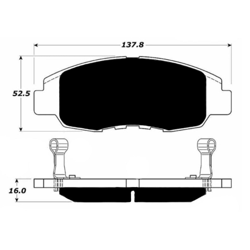 Porterfield Brake Pads for 1998 HONDA CIVIC Sedan EX