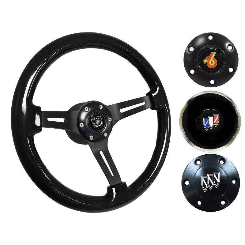 1969-89 Buick Steering Wheel Kit | Black Ash Wood | ST3073