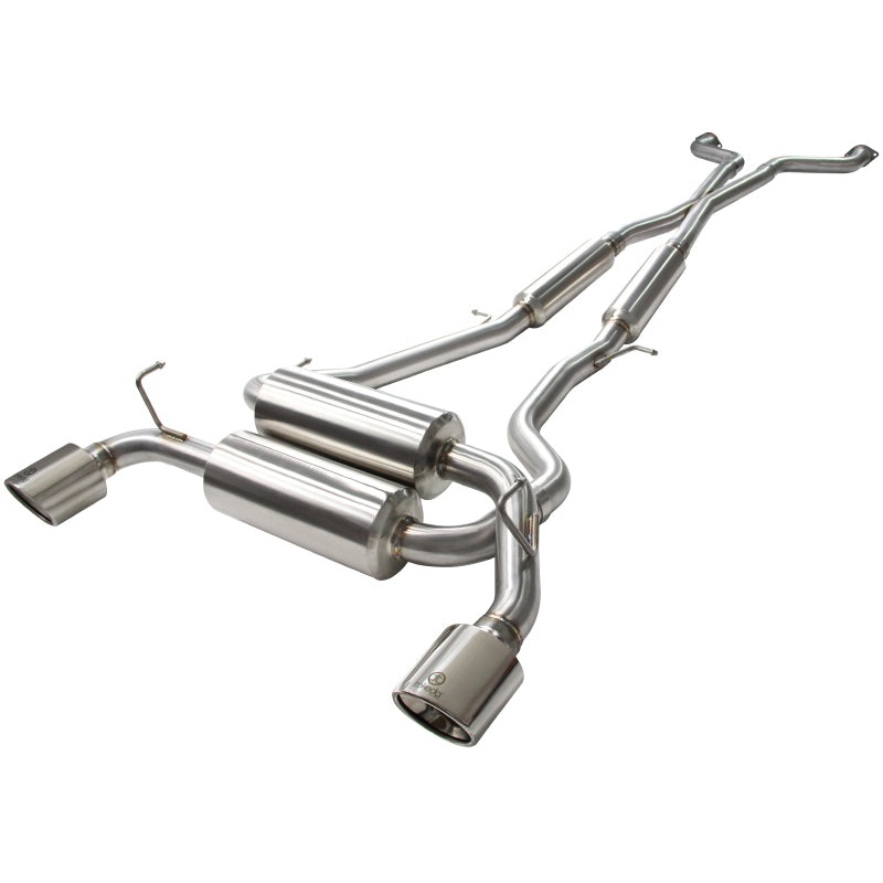 aFe Takeda 2-1/2in 304SS Cat-Back Exhaust w/ Polished Tips Infiniti G37 2008-2013 / Q60 V6-3.7 2014-2015 | 49-36103-P