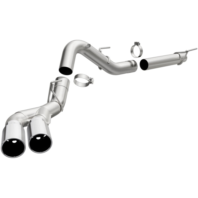MagnaFlow CatBack 2018 Ford F-150 V6-3.0L Dual Exit Polished Stainless Exhaust – MF Series