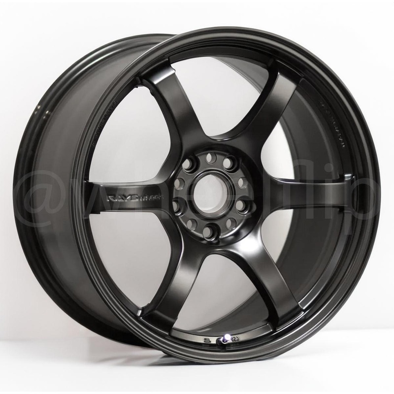 Gram Lights 57DR 18×9.5 +22 5×114.3 Semi Gloss Black (SET)