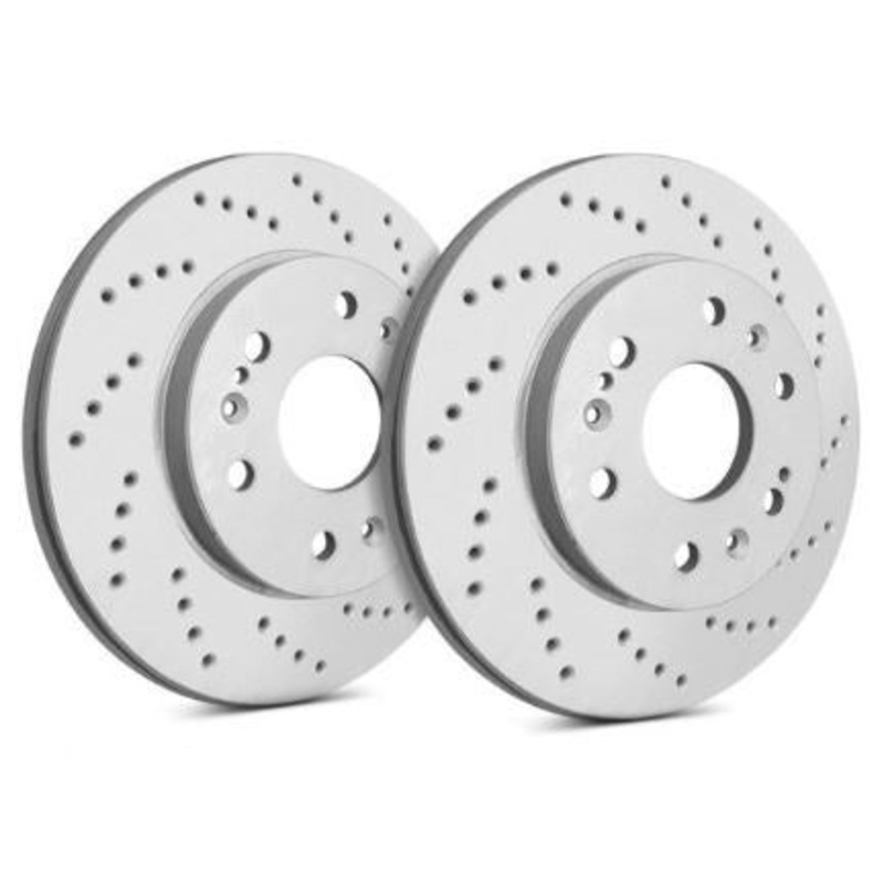 SP Performance Cross Drilled ZRC Rear Rotors (Pair) Subaru WRX 2002-2005