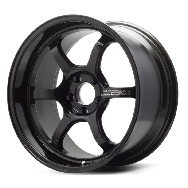 Advan Racing R6 Wheel – 18×8.5 +45 | 5×112 | Racing Titanium Black