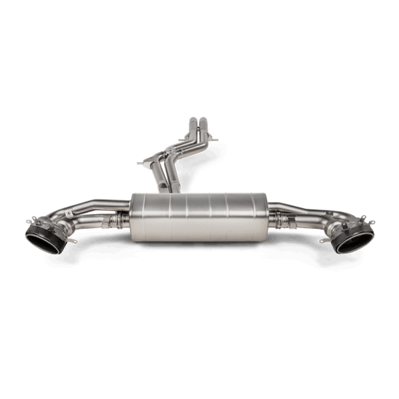 Akrapovic 2020+ Audi RS Q8 (M4) Evolution Line Cat Back (Titanium) w/Carbon Fiber/Titanium Tips