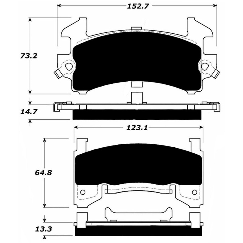 Porterfield Brake Pads for 1986 CHEVROLET CAMARO