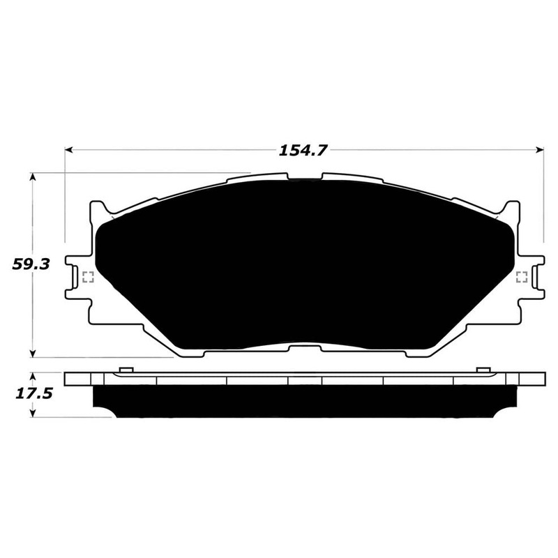Porterfield Brake Pads for 2007 LEXUS IS 250