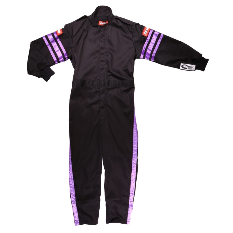 RaceQuip Purple Trim SFI-1 JR. Suit – KMedium