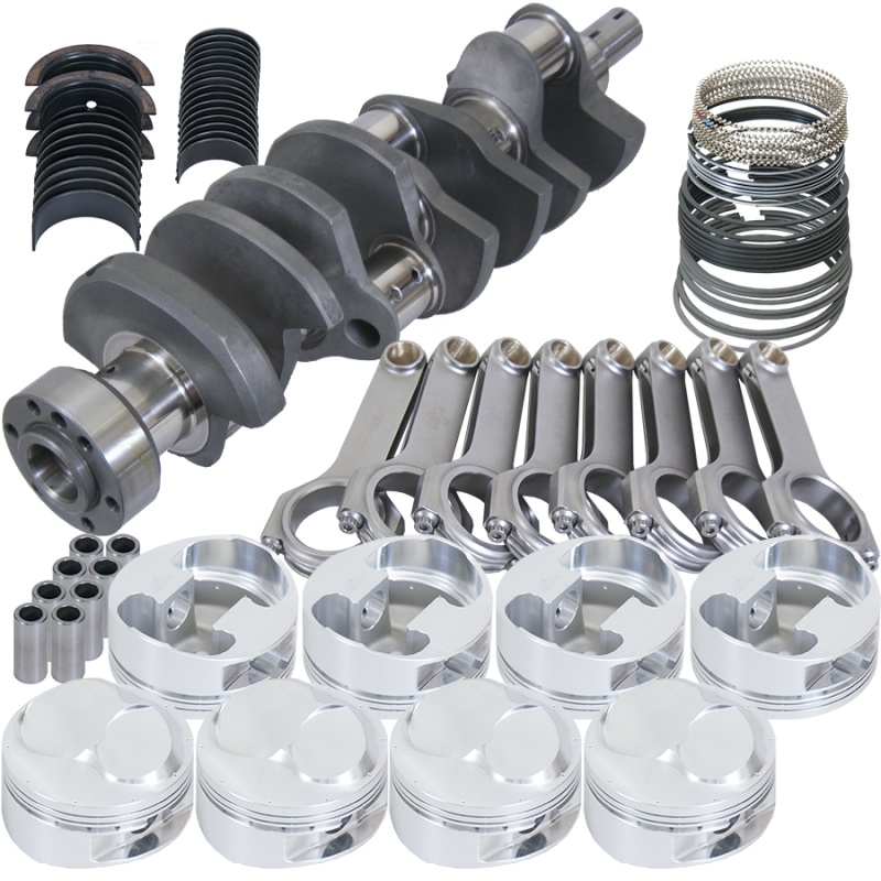 Eagle Chevy 502 1Pc 4.250in Counterwght Crank 6.535in H-Beam 46cc 4.625in Pistons Rotating Assembly