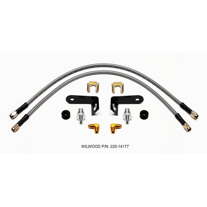 Wilwood Flexline Kit 20 inch -3 M10-1.0 BF 1/8 NPT 90 Degree