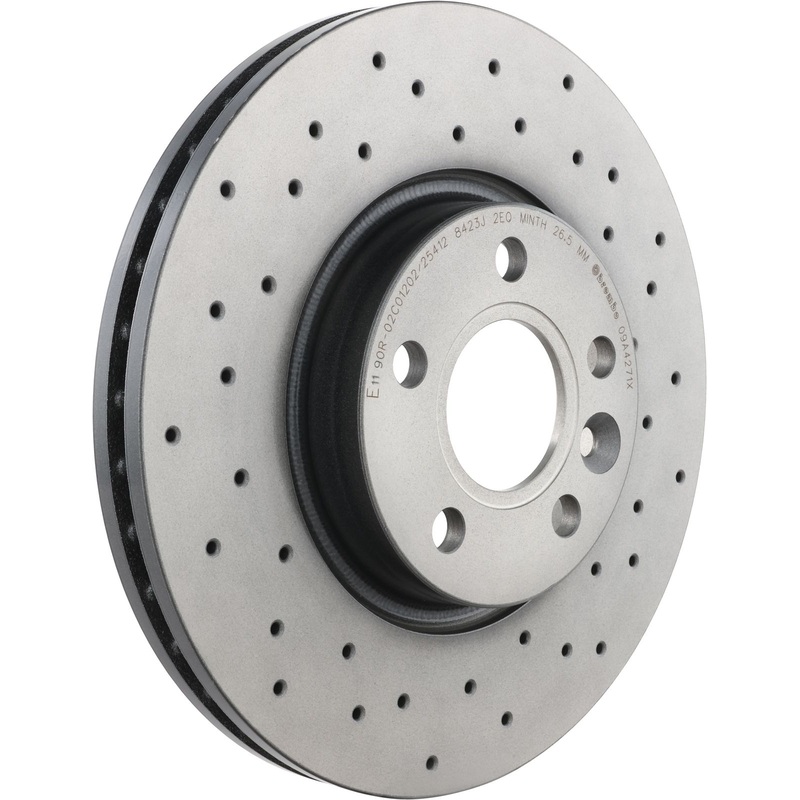 XTRA Drilled Front Disc Brake Rotor – 09.A427.1X