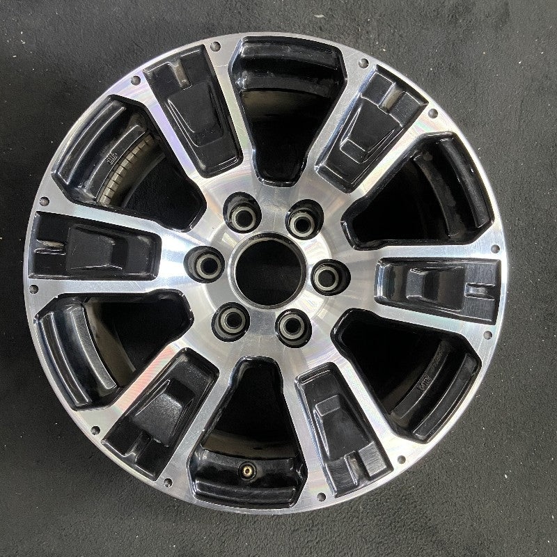 18″ TITAN 17-24 18×8 alloy 6 spoke machined black solid spoke Original OEM Wheel Rim
