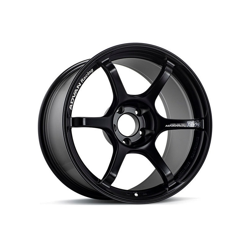 Advan RG-4 18×9 +53 5-120 Semi Gloss Black Wheel