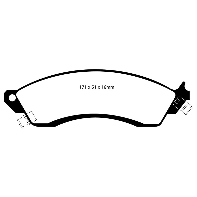 EBC 85-88 Chevrolet Camaro (3rd Gen) 2.8 (Performance Package) Bluestuff Front Brake Pads