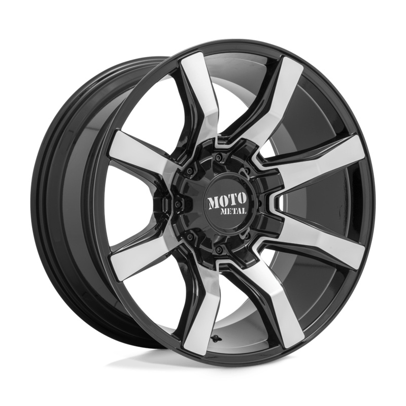 Moto Metal Wheels MO804 Spider 22″ 8×165.1 Gloss Black Machined