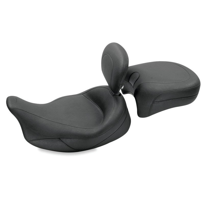Mustang 08-21 Harley Electra Glide Std,Rd Glide,Rd King,Str Glide Touring Solo Seat – Black