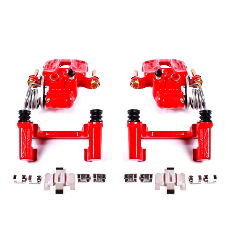 Power Stop 94-04 Ford Mustang Rear Red Calipers w/Brackets – Pair