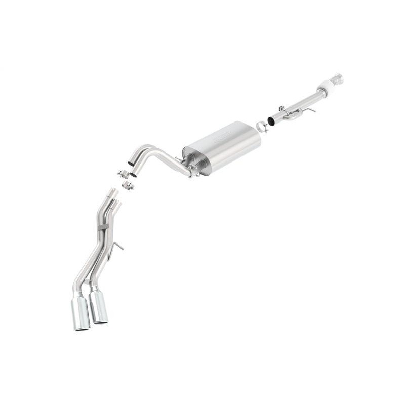 Borla 15-20 Cadillac Escalade ESV 6.2L Auto Trans Dual Round Rolled Truck Side Exit Catback Exhaust