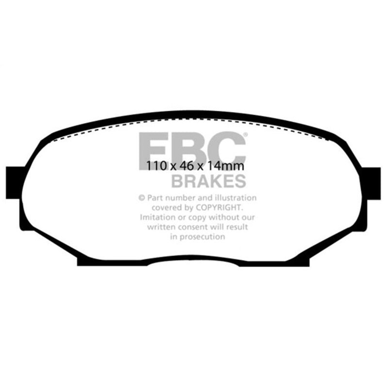 EBC 90-93 Geo Storm 1.6 Redstuff Front Brake Pads