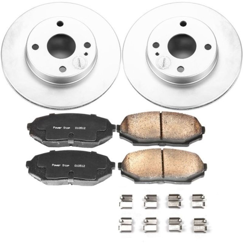 Power Stop Front Z17 Evolution Geomet Coated Brake Kit Mazda Miata 1990-1993 | CRK717