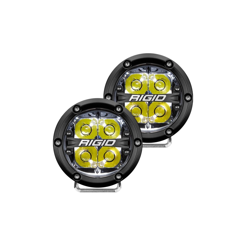 Rigid Industries Rigid 360-Series LED Light – 4in / Driving / Red Backlight / Pair (RIG36116)