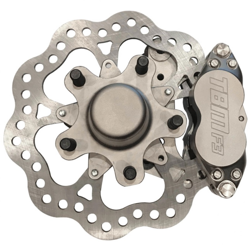 TRZ 328-32 (79-81 Camaro/79 Nova) Stock Height Billet Spindle Medium Duty 4 Piston Front Brake Kit