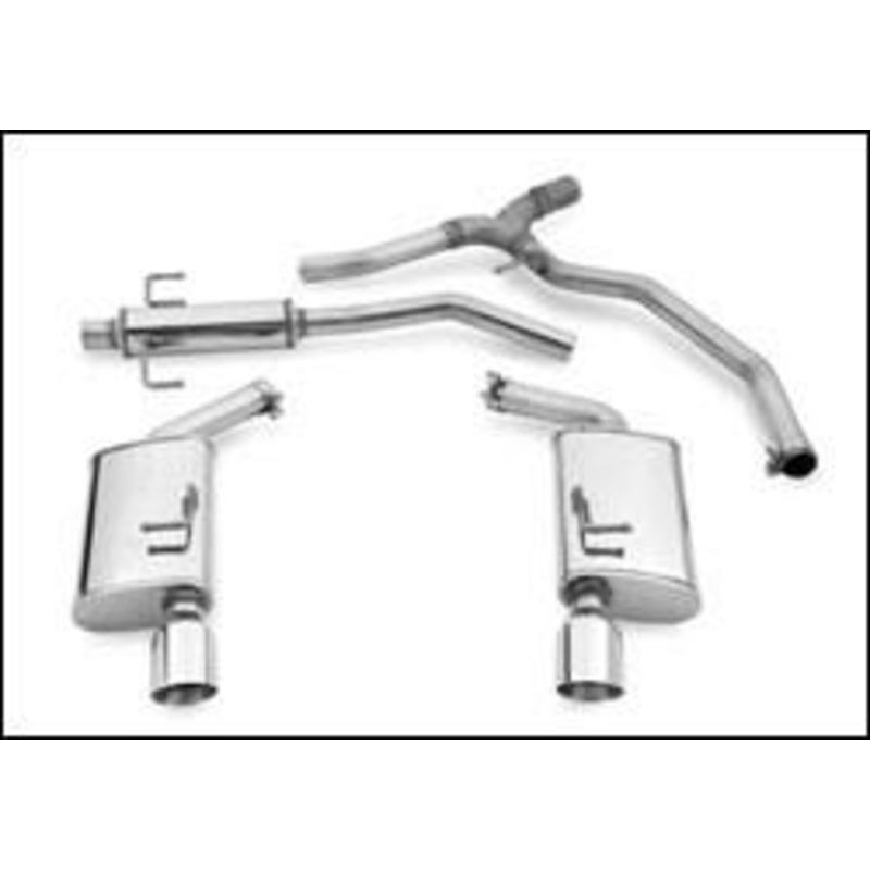 2006-2012 Ford/Lincoln/Mercury Cat Back Exhaust; Dual Split Rear Exit by Magnaflow (16675)