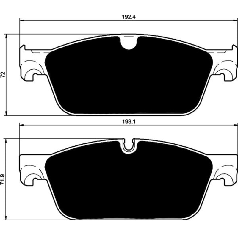 Porterfield Brake Pads for 2016 MERCEDES-BENZ GLE 450 (375mm Front Disc)