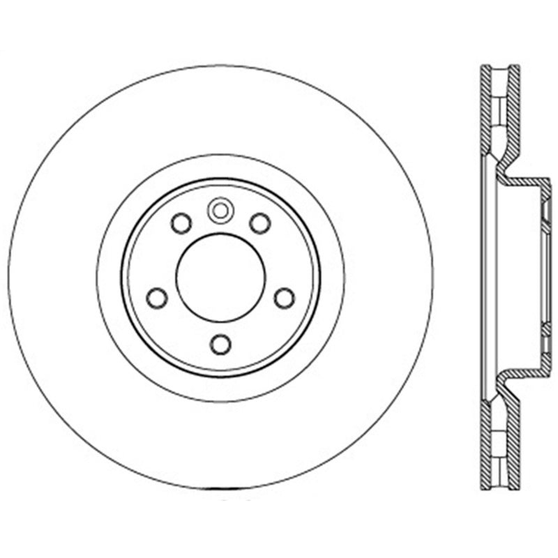 StopTech 13-17 Land Rover Range Rover Premium High Carbon Brake Rotor – Front