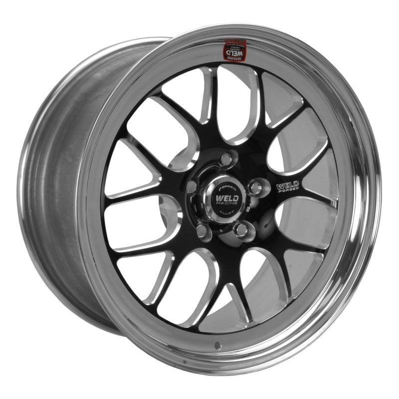 Weld S77 18×10 / 5×4.5 BP / 6.1in. BS Black Wheel (High Pad) – Non-Beadlock