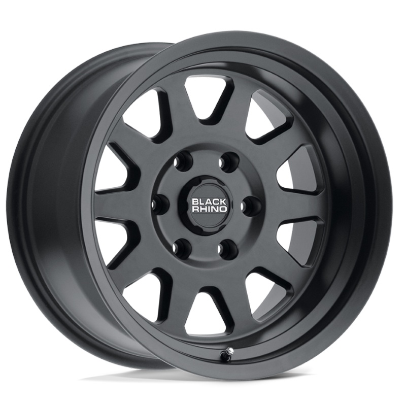 17×8.5 Black Rhino Stadium Matte Black