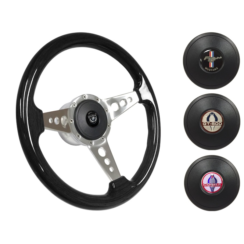 1979-82 Ford Mustang Steering Wheel Kit | Black Ash Wood | ST3075