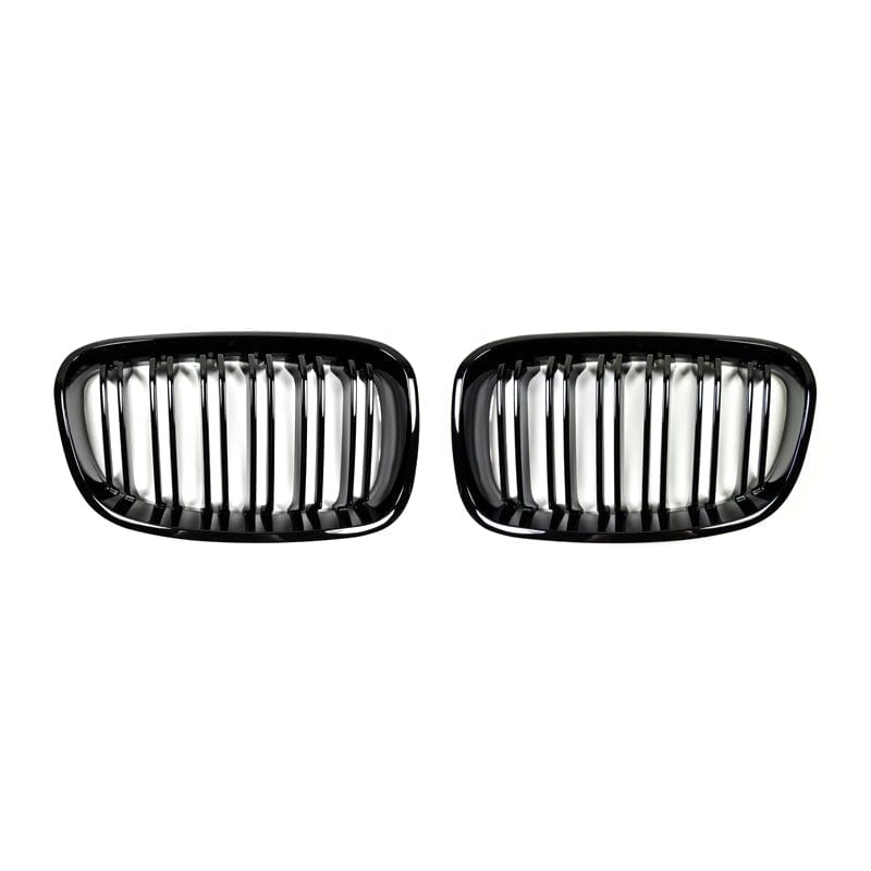 AutoTecknic Dual-Slats Gloss Black Front Grille Set – F20 1-Series
