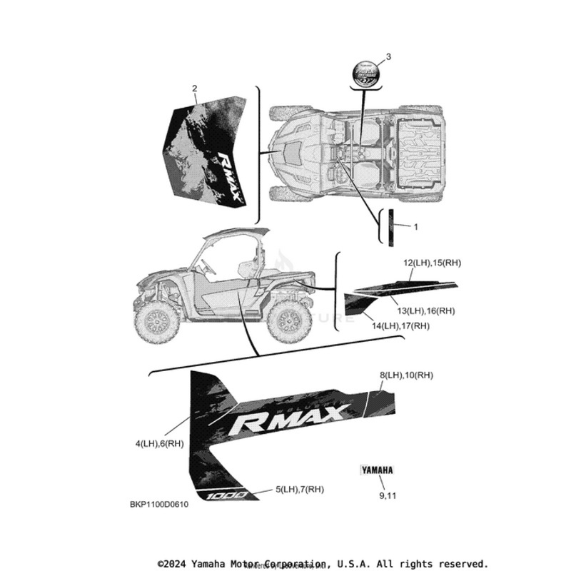 Rear Graphic (RH) by Yamaha
