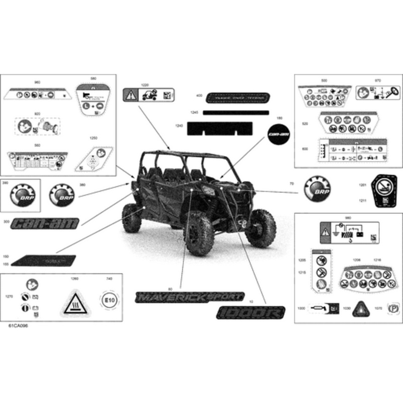 Warning Decal Death And Injuries by Can-Am