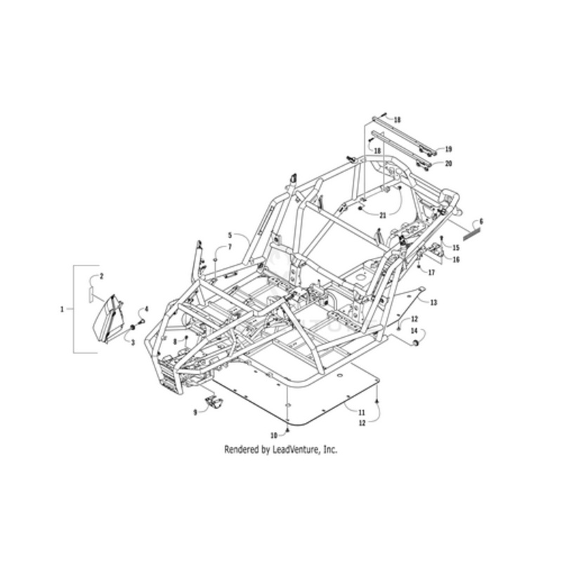 Main Frame Assembly W/ Decals (2015 Wc) (Inc. 6) by Arctic Cat