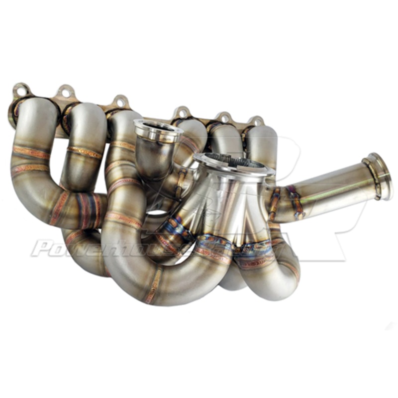 PHR V50 Pro Mod Turbo Manifold for 2JZ-GTE Collector: Billet Turbine Fitment: Pro Mod Turbo Scroll: Single Scroll Number of wastegates: (S) Single wastegate Wastegate Flange(s): Turbosmart 60mm