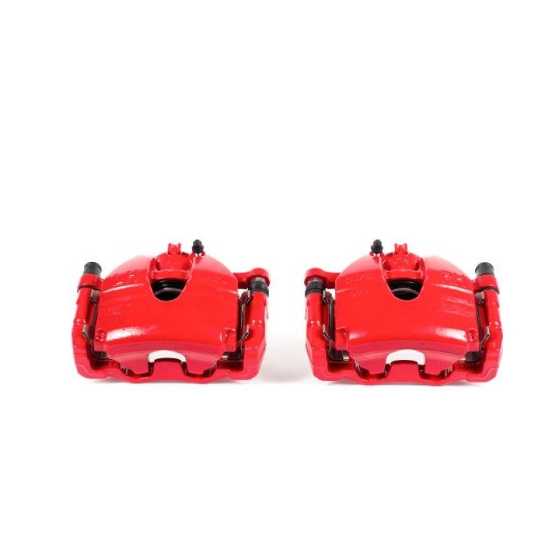 Power Stop 07-08 Infiniti G35 Front Red Calipers w/Brackets – Pair