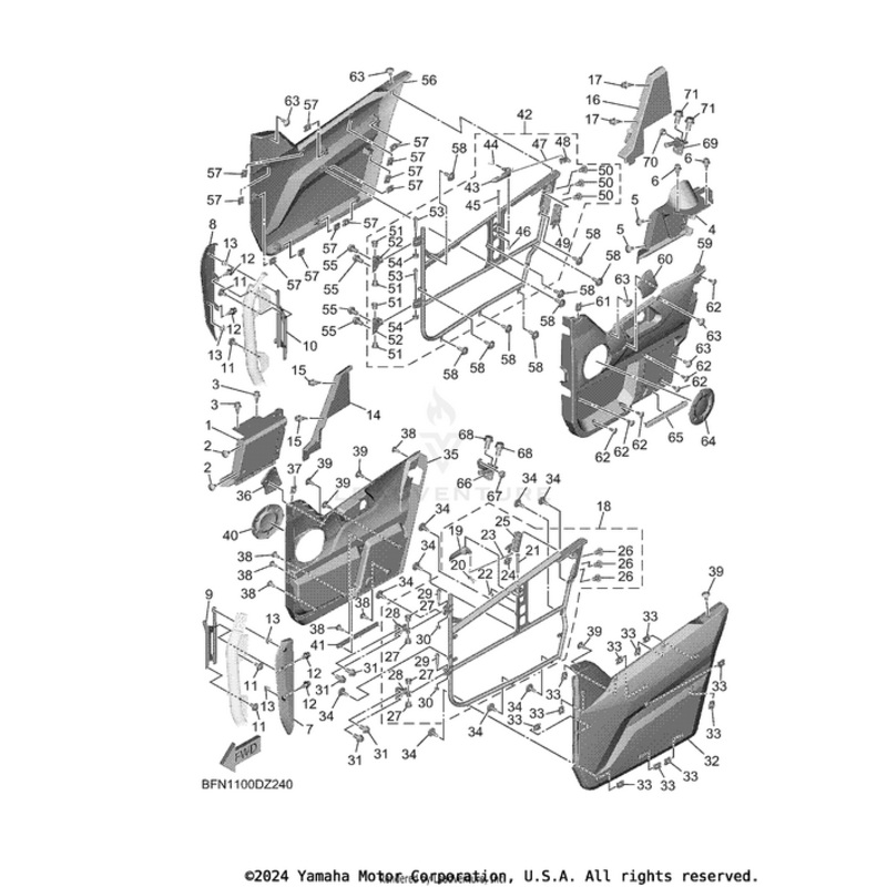 Side Cover 1 by Yamaha