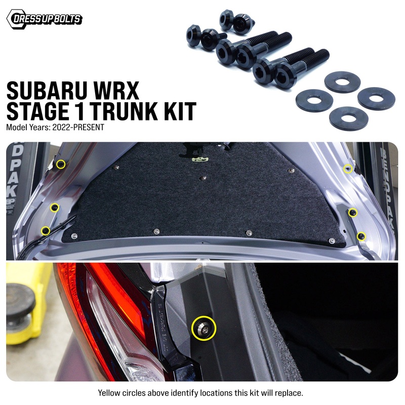 Dress Up Bolts Stage 1 Titanium Hardware Trunk Kit – WRX | 2022+